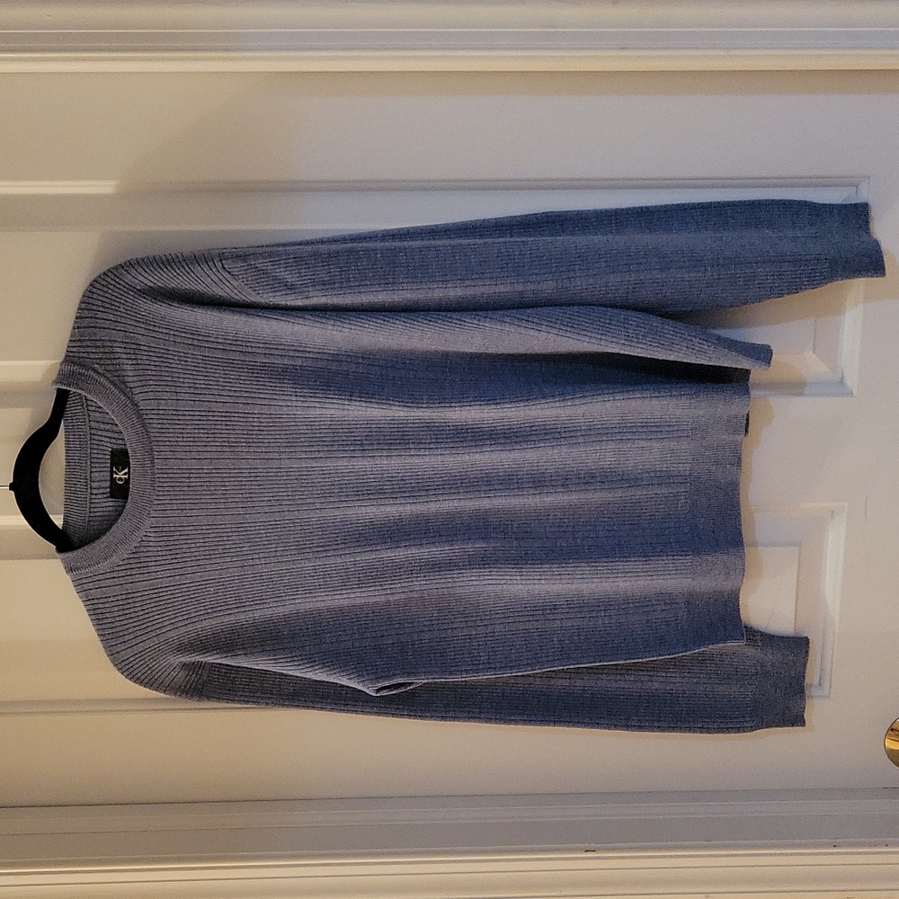 Calvin Klein powder blue merino wool sweater medium